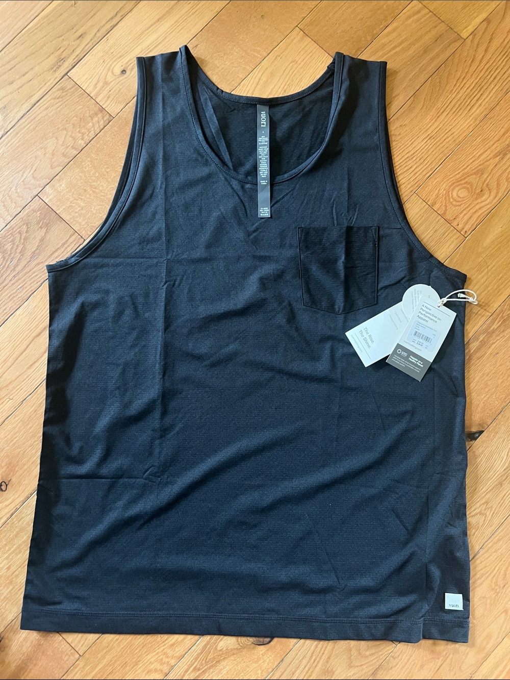 Men's Vuori Black Pocket Tank Top